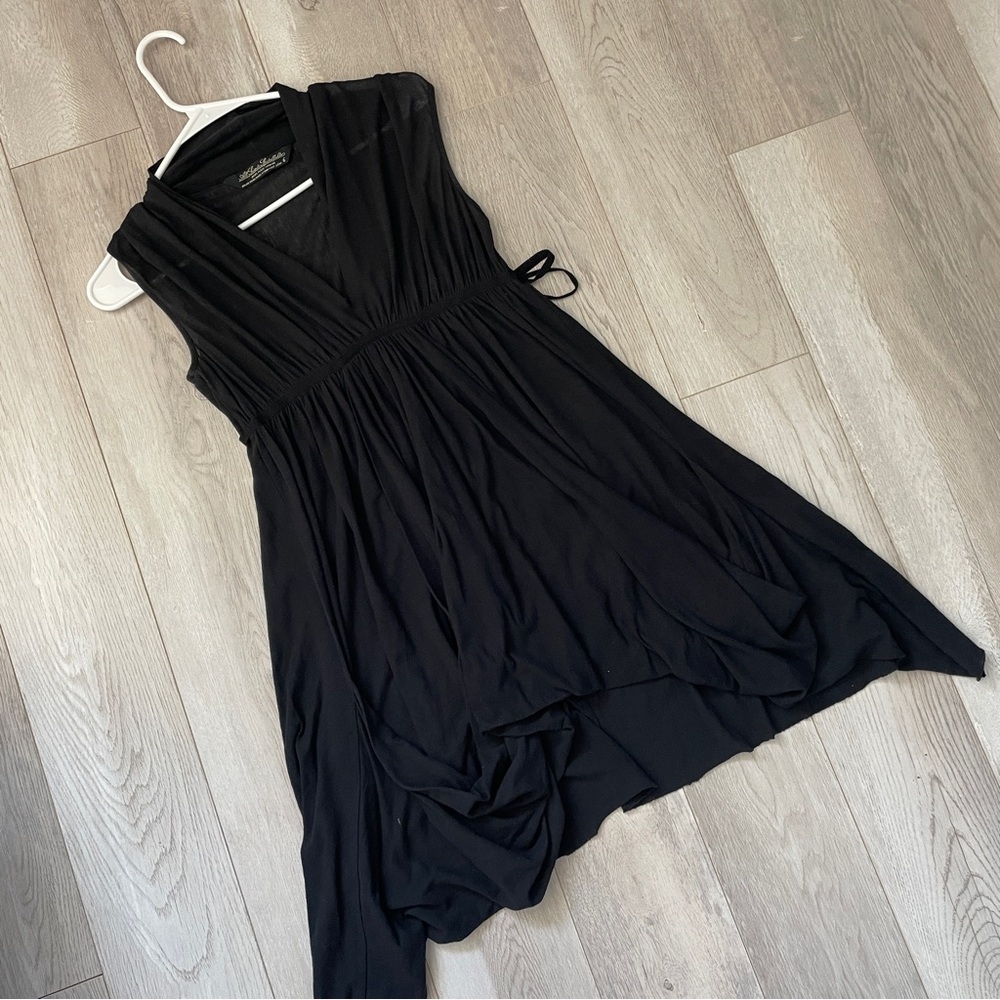 All Saints Black Sleeveless Mini Dress
